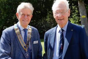 Presidential Handover from Ken Senior on the right to Richard Bishop